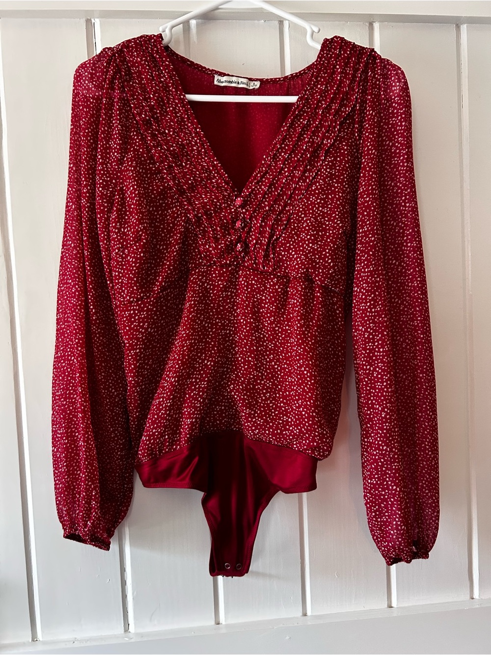 Abercrombie & Fitch | V-Neck Long Sleeve Bodysuit - Picture 2 of 7